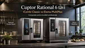 Cuptor Rational 6 tăvi: iCombi Classic vs Eloma MultiMax